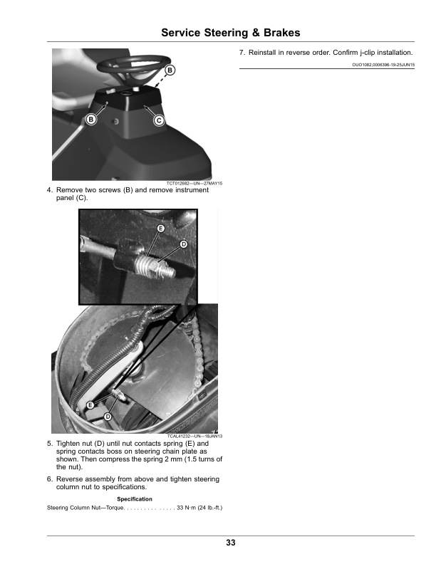 John Deere 1200A Bunker Rake Serial Number 350001- Operator’s Manual (OMUC40359) Workshop Guide