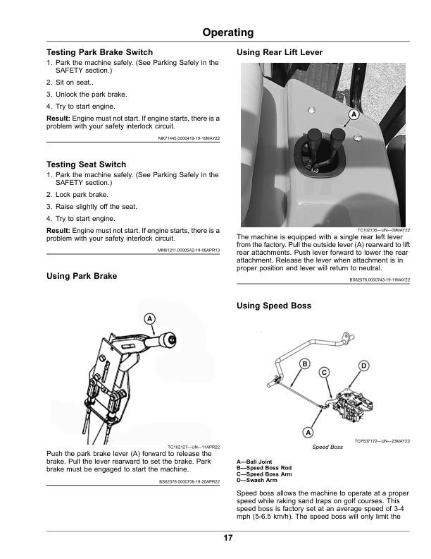John Deere TruFinish 1220 Utility Rake (020001-) (North America) Operator’s Manual (OMUC40380E) Workshop Guide
