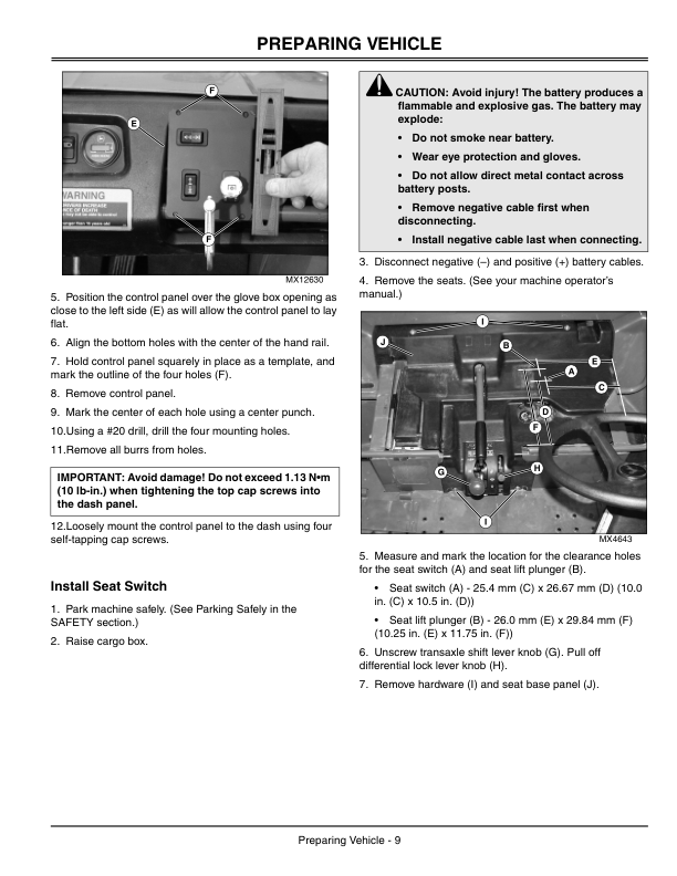 John Deere Rotary Broom for Utility Vehicles UV72 (SN 010001-) Operator’s Manual (OMVG11591) Workshop Guide