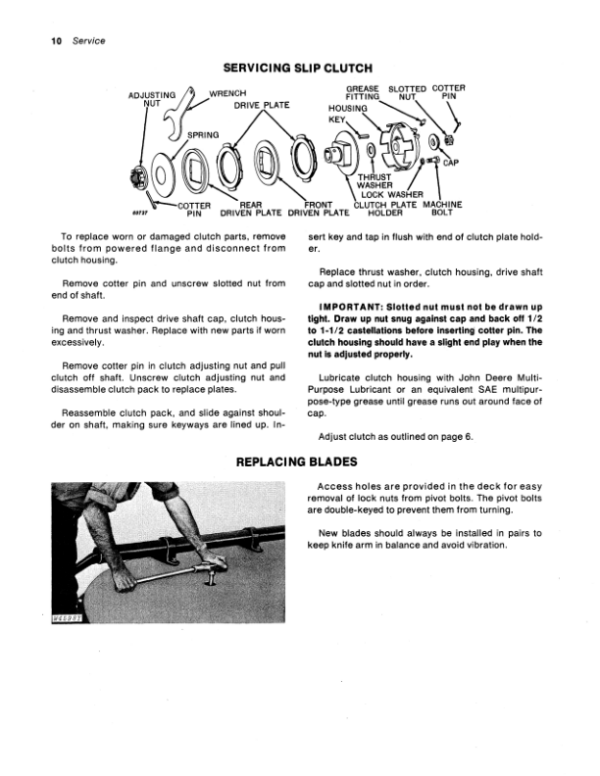 John Deere 737 Gyramor Rotary Cutter Operator’s Manual (OMW21304) Workshop Guide
