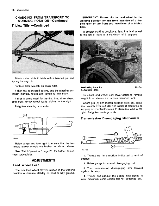 John Deere 1900 Seeding Tiller Operator’s Manual (OMW21385) Workshop Guide