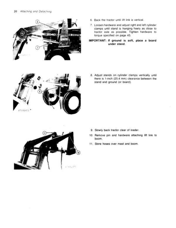 John Deere 145 Farm Loader Operator’s Manual (OMW21474) Workshop Guide