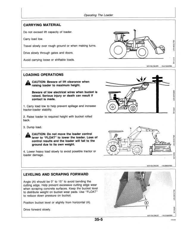 John Deere 146 Farm Loader Operator’s Manual (OMW37996) Workshop Guide