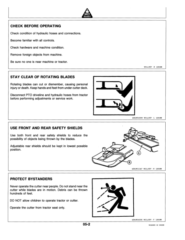 John Deere 1418 Rotary Cutter ( -007500) Operator’s Manual (OMW38938) Workshop Guide