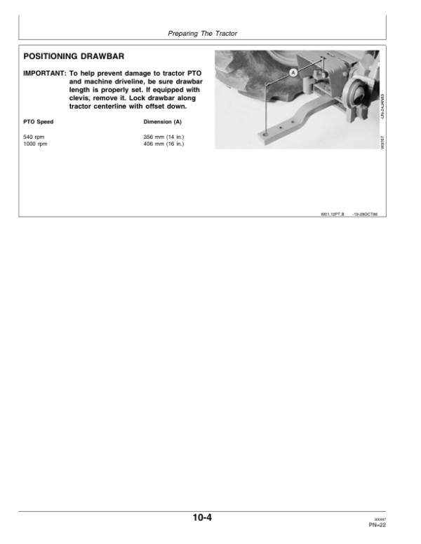 John Deere 609 & 709 Rotary Cutter Operator’s Manual (OMW40647) Workshop Guide