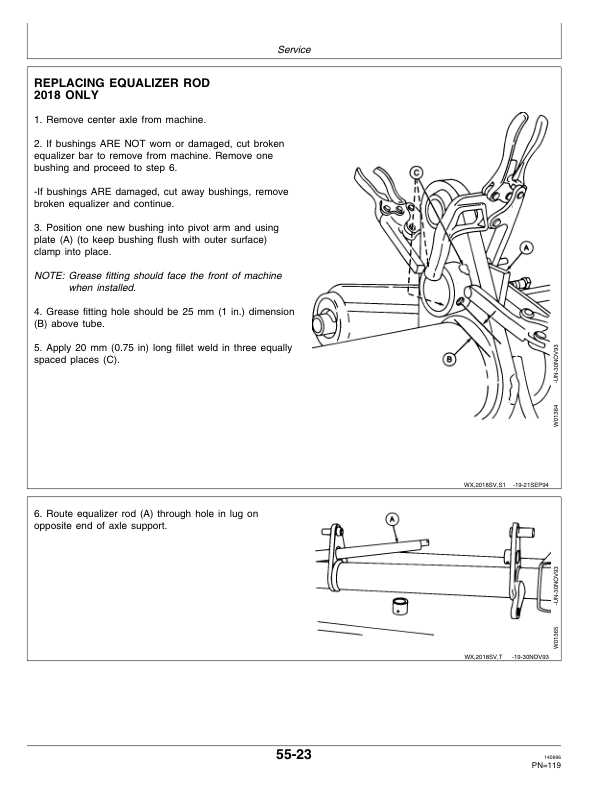 John Deere 1517, 1518, 2018 Flex-Wing Rotary Cutters Operator’s Manual (OMW43402) Workshop Guide