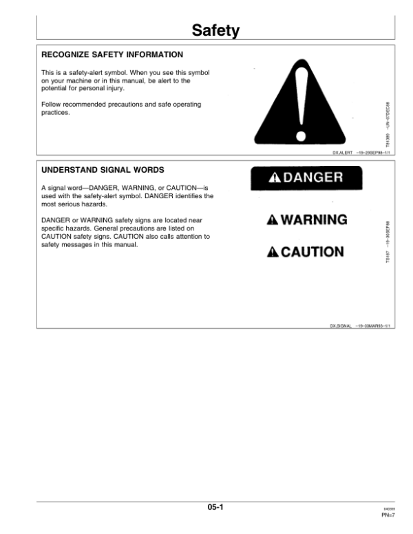 John Deere 640 Standard, 640 Mechanical Loaders Operator’s Manual (OMW45009) Workshop Guide