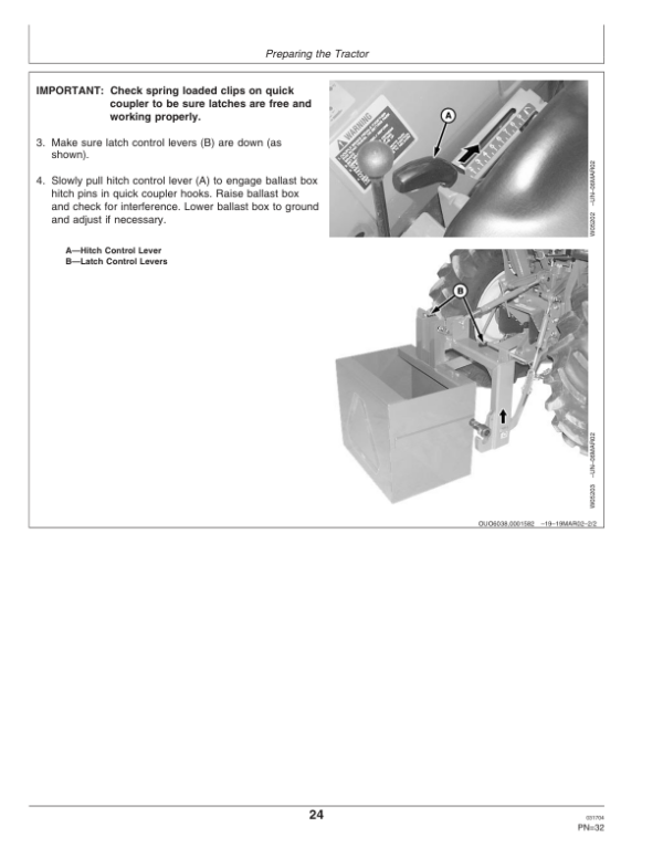 John Deere 419 Loaders Operator’s Manual (OMW50422) Workshop Guide