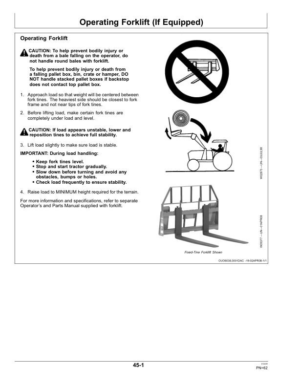 John Deere 300X & 300CX Loaders Operator’s Manual (OMW54063) Workshop Guide