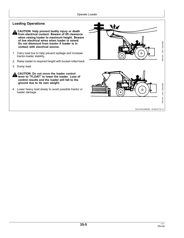 John Deere 300CX Loaders Operator’s Manual (OMW56050) Workshop Guide