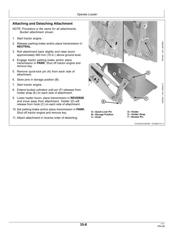 John Deere 200CX Loaders Operator’s Manual (OMW56435) Workshop Guide