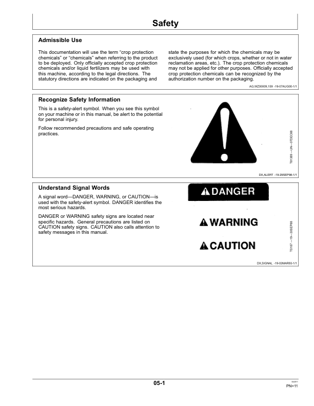 John Deere 724, 732 & 740 Trailed Crop Sprayers with EL-4 Control Unit Operator’s Manual (OMWZW13235) Workshop Guide