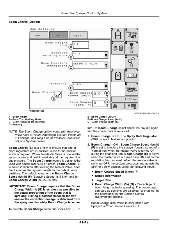 John Deere R944i, R952i, R962i PowrSpray Trailed Crop Sprayers Operator’s Manual (OMWZW15980) Workshop Guide