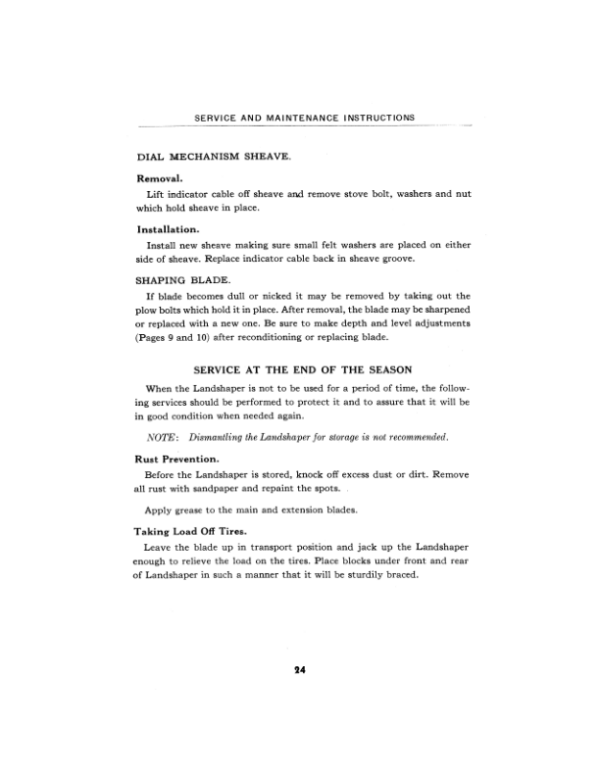 John Deere LS400 Landshaper Operator’s Manual (OMY2848) Workshop Guide