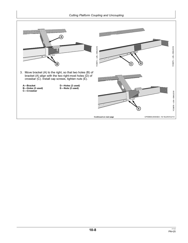 John Deere 215F, 218F, 220F, 222F, 215R, 218R, 220R, 222R (200 Series) Cutting Platforms Operator’s Manual (OMYC20448) Workshop Guide