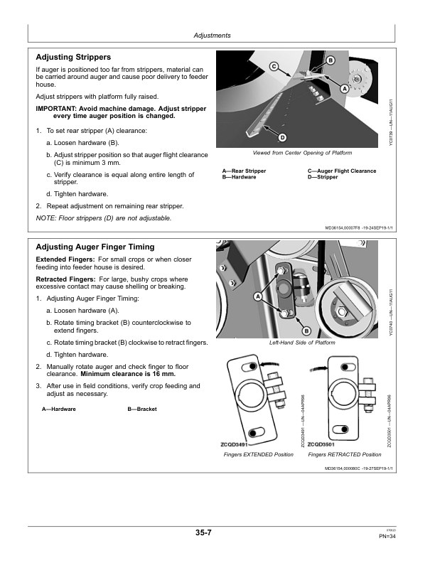 John Deere 314R Cutting Platform Operator’s Manual (OMYC23672) Workshop Guide