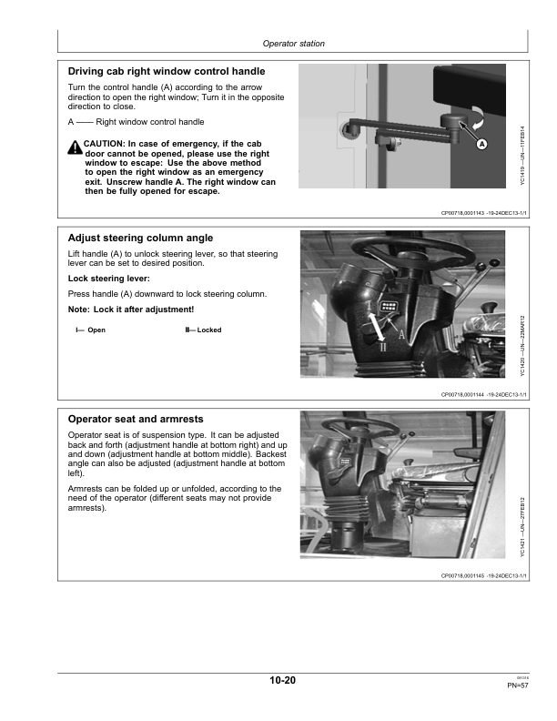 John Deere 4LZ-7 (C110) Full-feeding Combine Harvesters Operator’s Manual (OMYC27467) Workshop Guide