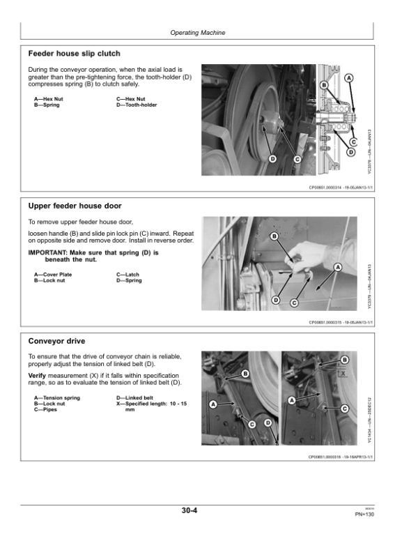 John Deere 4LZ-6(C100) & 4LZ-7(C100) Full-feeding Combine Harvesters Operator’s Manual (OMYC27715) Workshop Guide