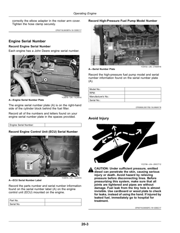John Deere (C230) 4LZ-11 & (C230) 4LZ-11A Full-Feeder Combine Operator’s Manual (OMYC27718) Workshop Guide