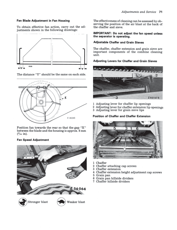 John Deere 955 Combines Operator’s Manual (OMZ91109) Workshop Guide