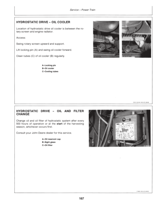 John Deere 1065, 1075, 1075 Hydro / 4, 1085, 1085 Hydro / 4 Combines Operator’s Manual (OMZ91497) Workshop Guide