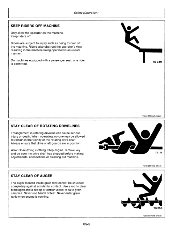 John Deere 4435 Hydro Combines Operator’s Manual (OMZ92026) Workshop Guide