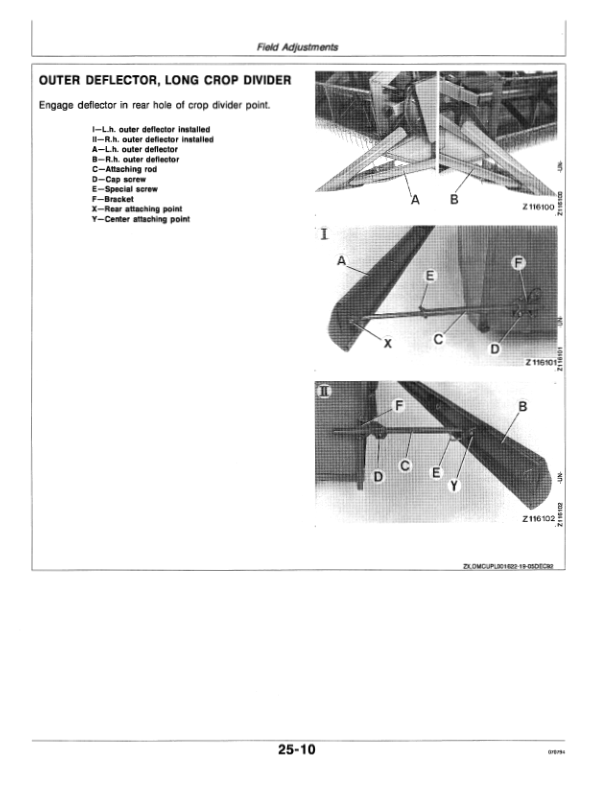 John Deere 800 Series Cutting Platforms Operator’s Manual (OMZ92311) Workshop Guide