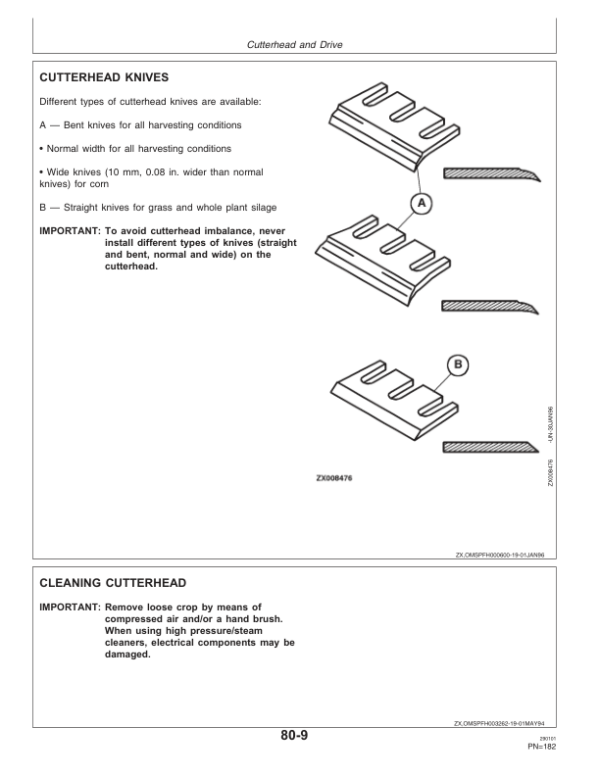 John Deere 6610, 6710, 6810 & 6910 Self-Propelled Forage Harvesters Operator’s Manual (OMZ92453) Workshop Guide