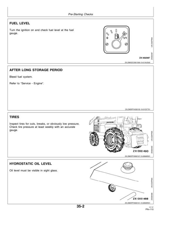 John Deere 6650, 6750, 6850 & 6950 Self Propelled Forage Harvesters Operator’s Manual (OMZ92575) Workshop Guide