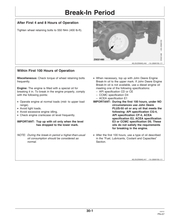 John Deere 3200 & 3400 Telescopic Handlers Operator’s Manual (OMZ92989) Workshop Guide
