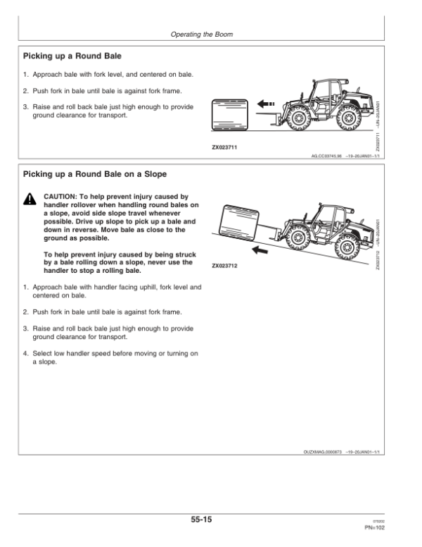 John Deere 3800 Telescopic Handlers Operator’s Manual (OMZ93162) Workshop Guide