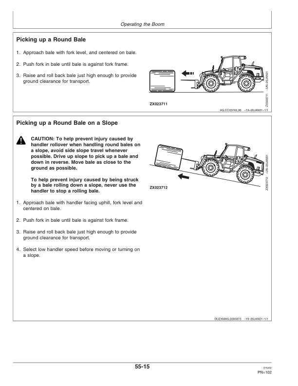 John Deere 3800 Telescopic Handlers Operator’s Manual (OMZ93162) Workshop Guide