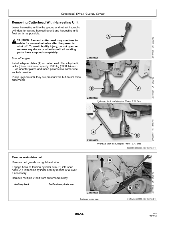 John Deere 7200, 7300, 7400, 7500, 7700 & 7800 Self-Propelled Forage Harvesters Operator’s Manual (OMZ93609) Workshop Guide