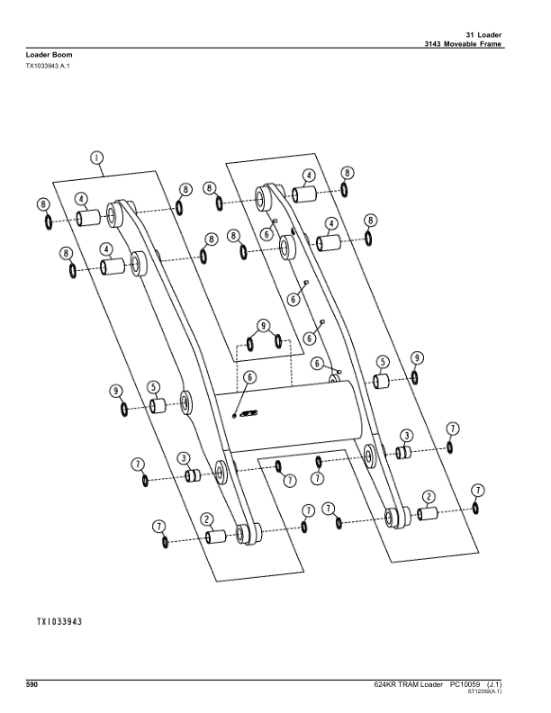 John Deere 624 Loaders Parts Catalog Manual – PC10059 Workshop Guide