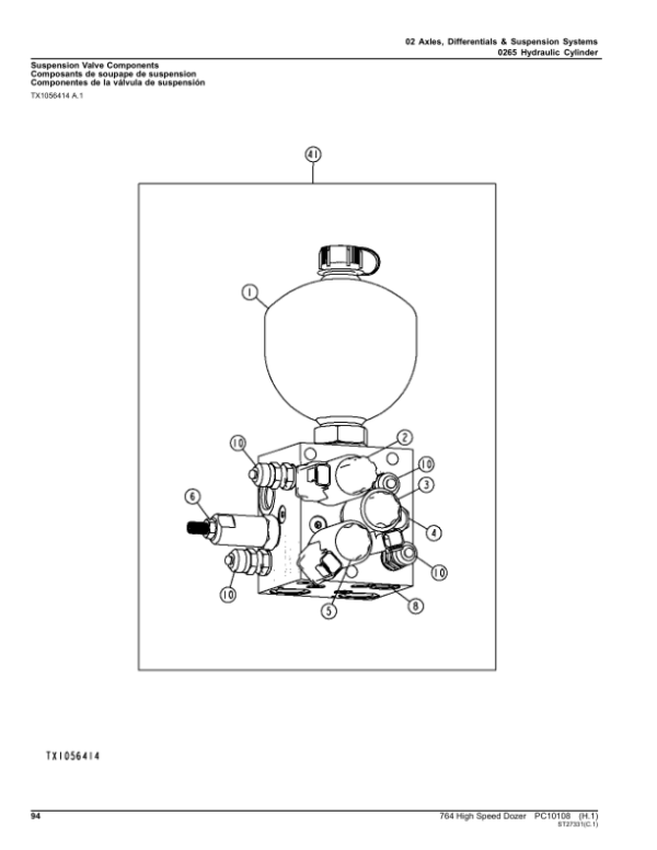 John Deere 764 High Speed Dozer Parts Catalog Manual – PC10108 Workshop Guide