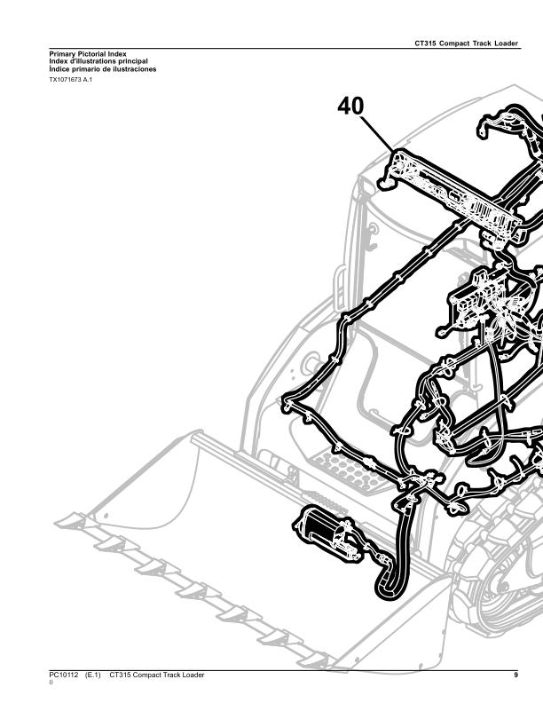 John Deere CT315 Compact Track Loaders Parts Catalog Manual – PC10112 Workshop Guide