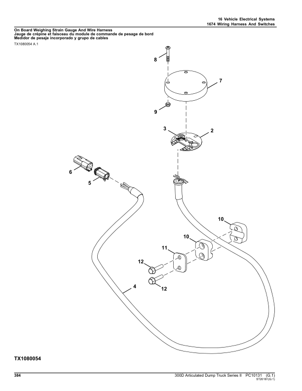 John Deere 300D Series II Articulated Dump Trucks (SN 626761 – 642000) Parts Catalog Manual – PC10131 Workshop Guide