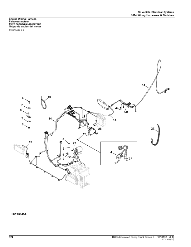 John Deere 400D Articulated Dump Trucks Parts Catalog Manual – PC10133 Workshop Guide