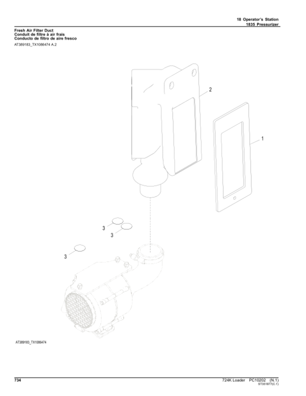 John Deere 724K Loaders Parts Catalog Manual – PC10202 Workshop Guide