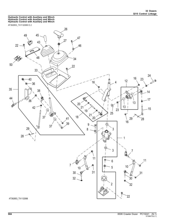 John Deere 650K Crawler Dozers (SN E216396-275533) Parts Catalog Manual – PC10241 Workshop Guide