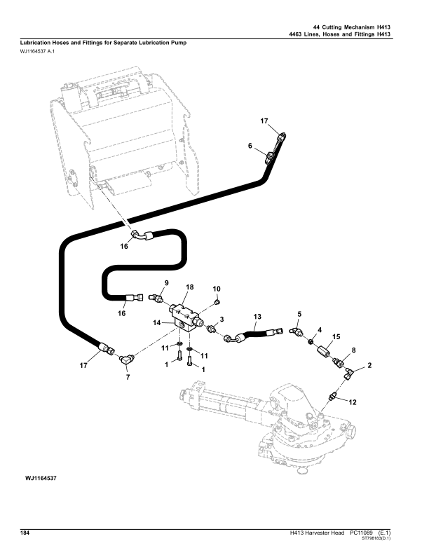 John Deere H413 Harvesting Heads (SN 000006-) Parts Catalog Manual – PC11089 Workshop Guide