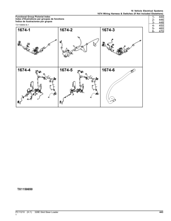 John Deere 326E Skid Steers (SN 1T0326E_ J247388-) Parts Catalog Manual – PC11210 Workshop Guide