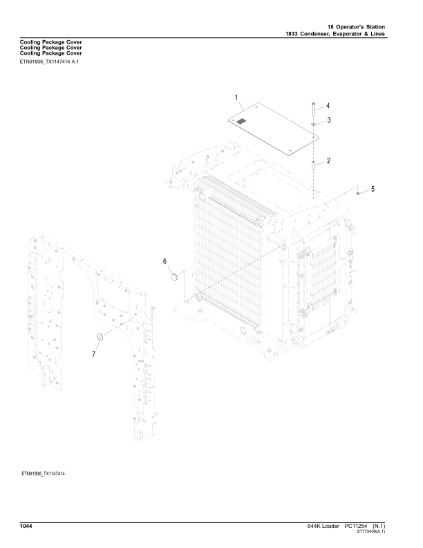 John Deere 644K Loaders (SN 1DW644K _ F658065-) Parts Catalog Manual – PC11254 Workshop Guide