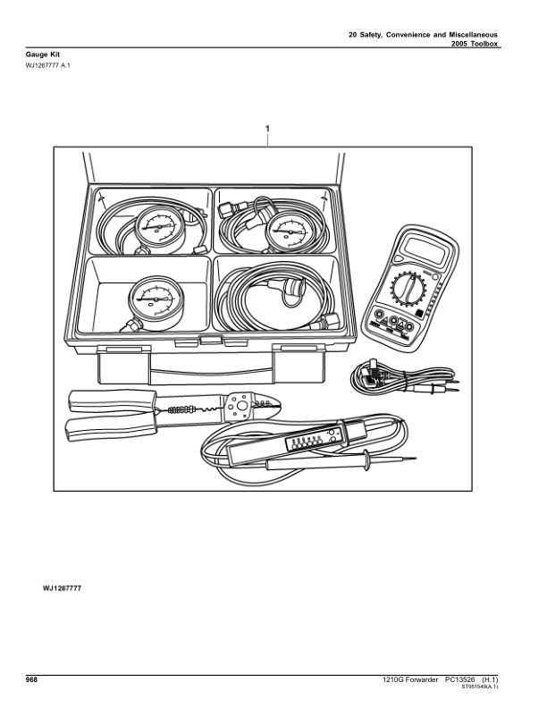 John Deere 1210G T2 RL Forwarders (SN C002509-) Parts Catalog Manual – PC13526 Workshop Guide