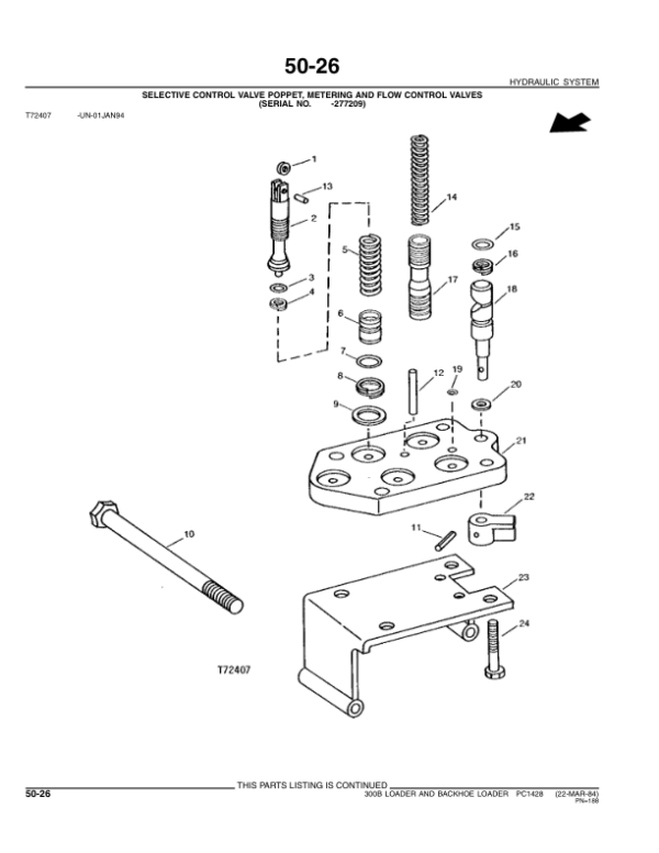 John Deere 300B Backhoes Parts Catalog Manual – PC1428 Workshop Guide