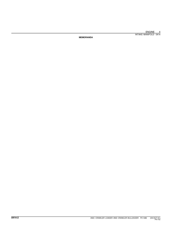John Deere 350C Crawlers Parts Catalog Manual – PC1480 Workshop Guide