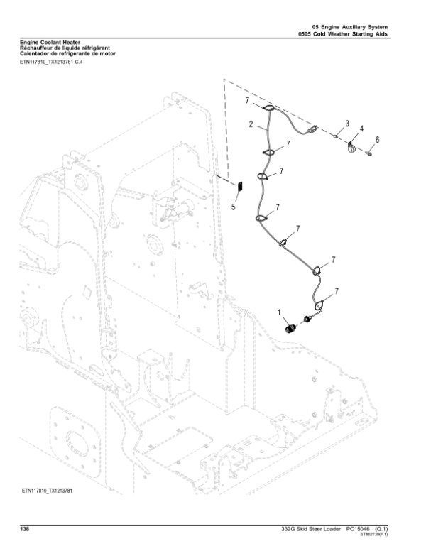 John Deere 332G Skid Steers (SN 1T0332G_ F300253-387880) Parts Catalog Manual – PC15046 Workshop Guide