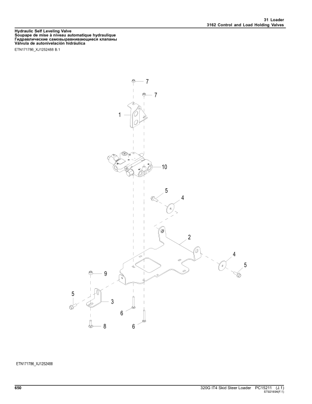 John Deere 320G Skid Steers (SN 1T0320G_ G328658-) Parts Catalog Manual – PC15211 Workshop Guide