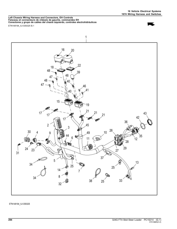 John Deere 324G Skid Steers (SN 1T0324G_ J328658-) Parts Catalog Manual – PC15214 Workshop Guide