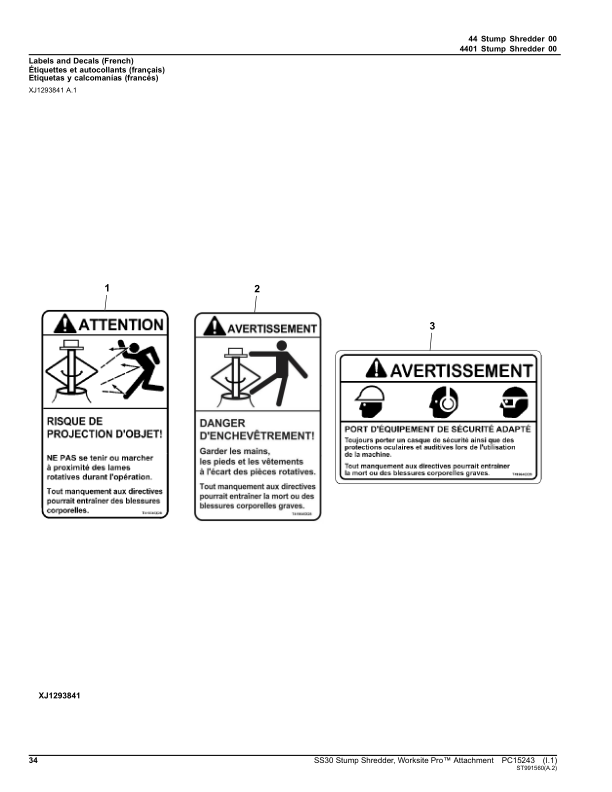 John Deere SS30 Skid Steers Parts Catalog Manual – PC15243 Workshop Guide